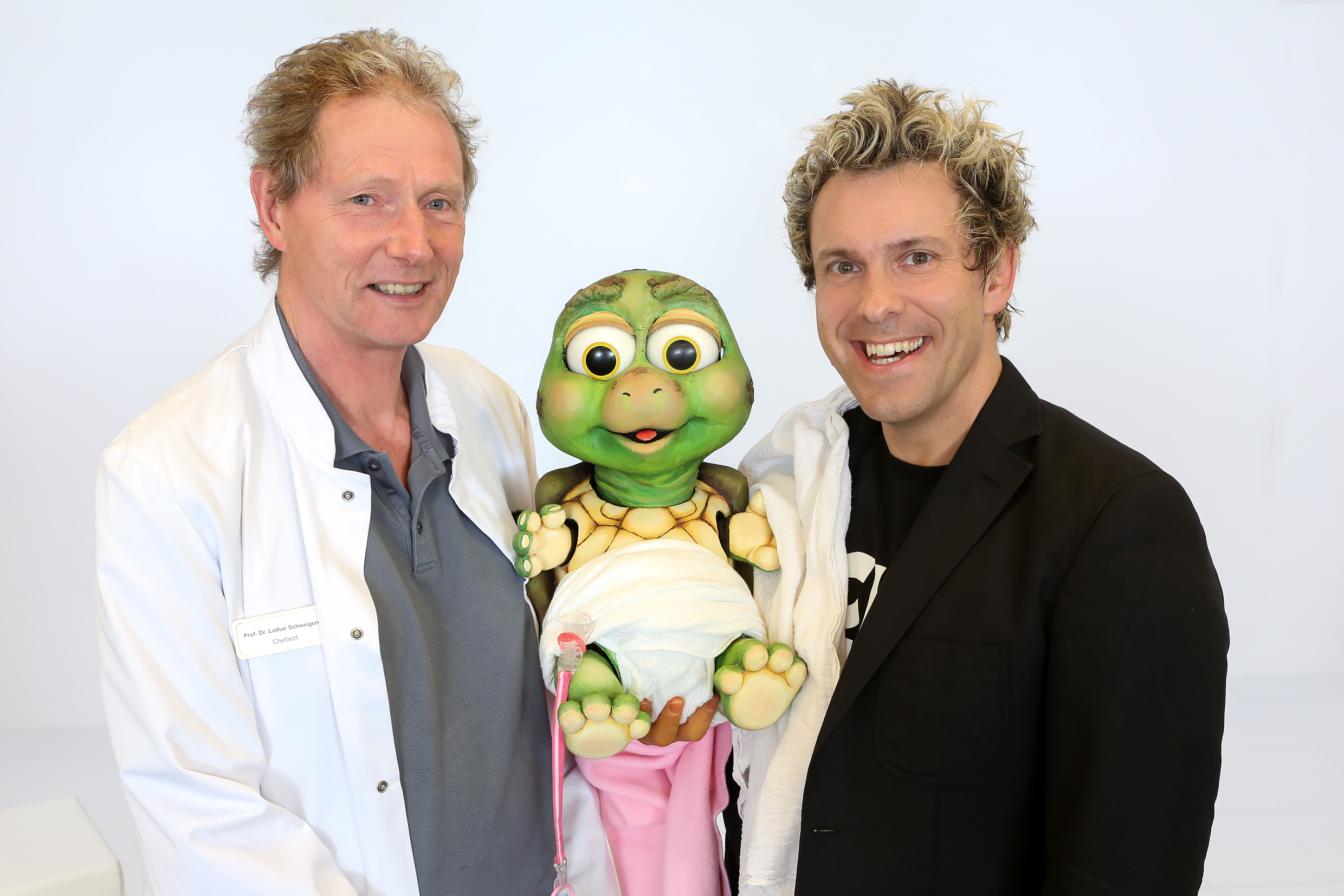 Sascha Grammel in der Kinderklinik