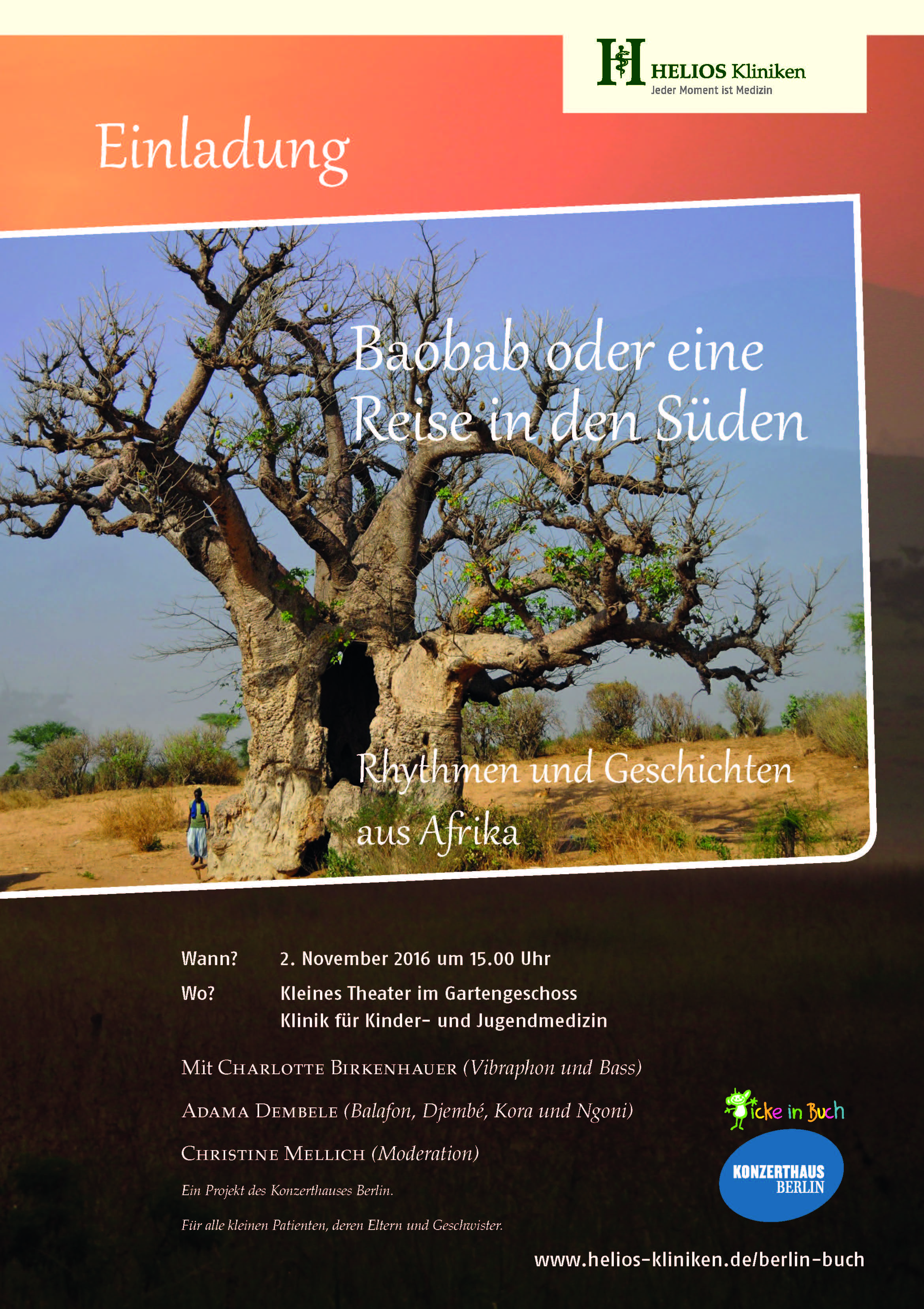 Einladung Baobab oder eine Reise in den Süden