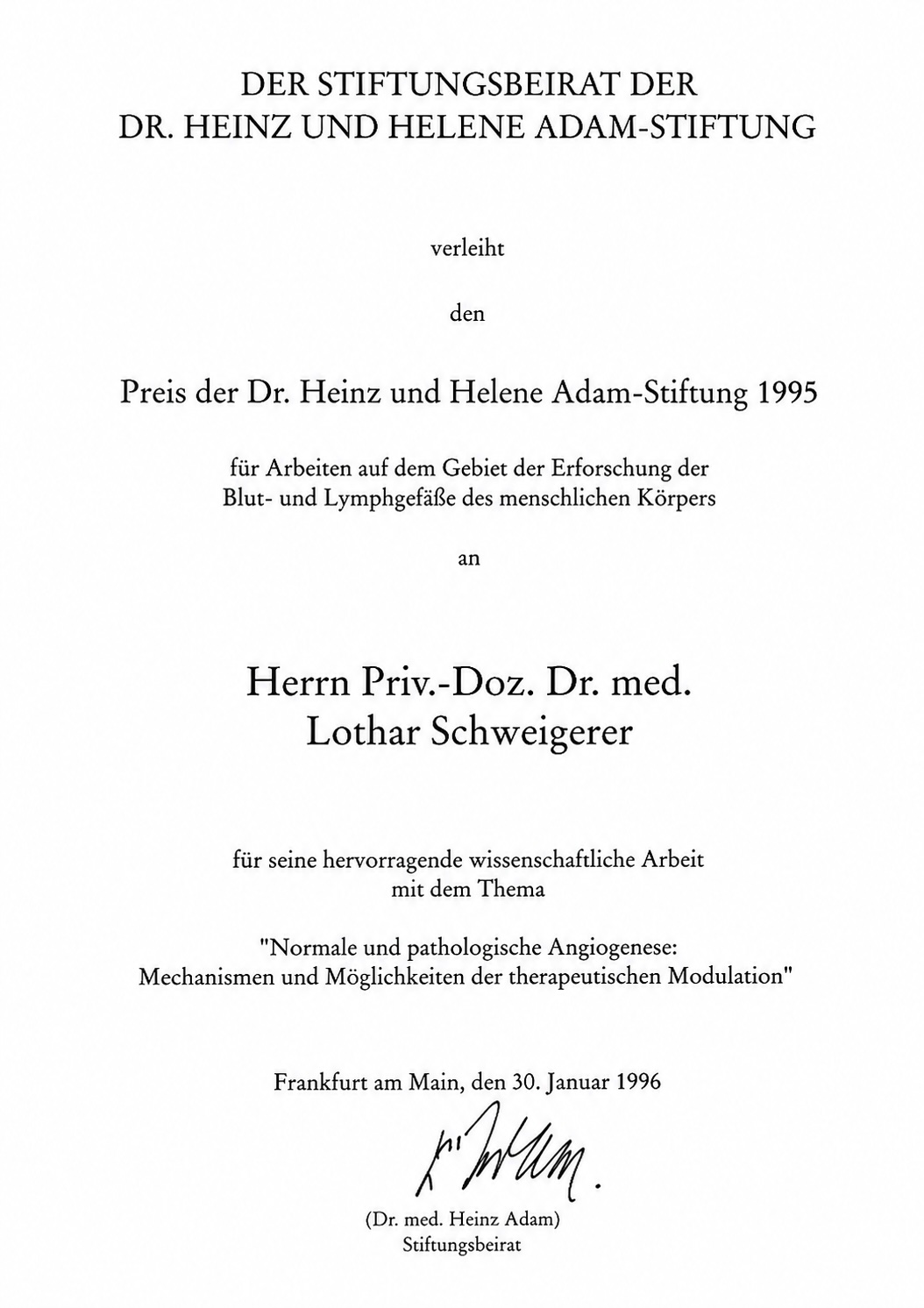 Adam-Preis