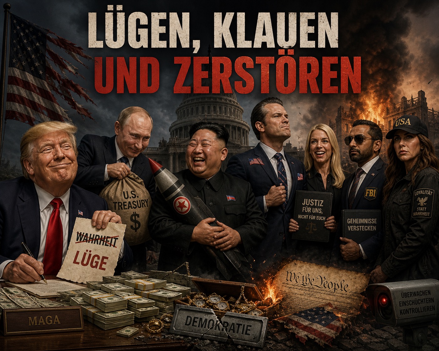 Cover Lügen, Klauen und Zerstören
